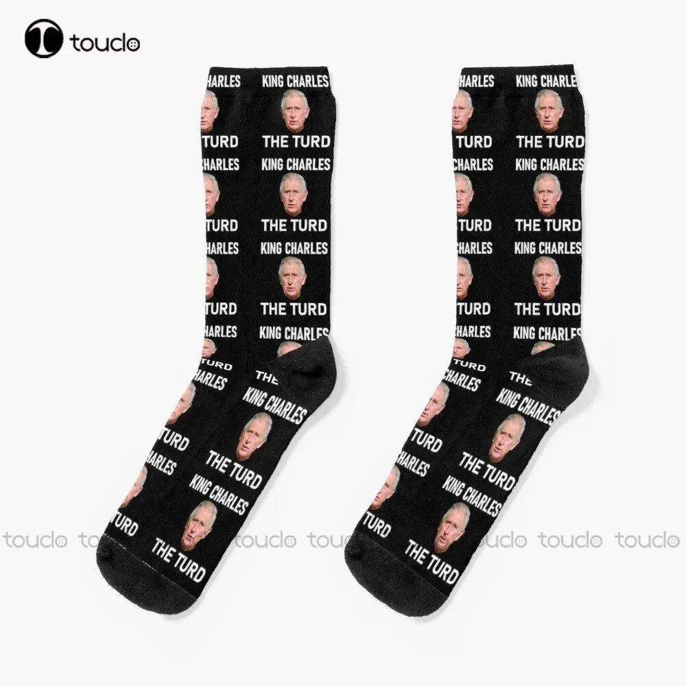 King Charles The Turd Prince Charles King Charles Charles Iii Socks Men'S Novelty Socks Creative Funny Socks Custom Gift Art