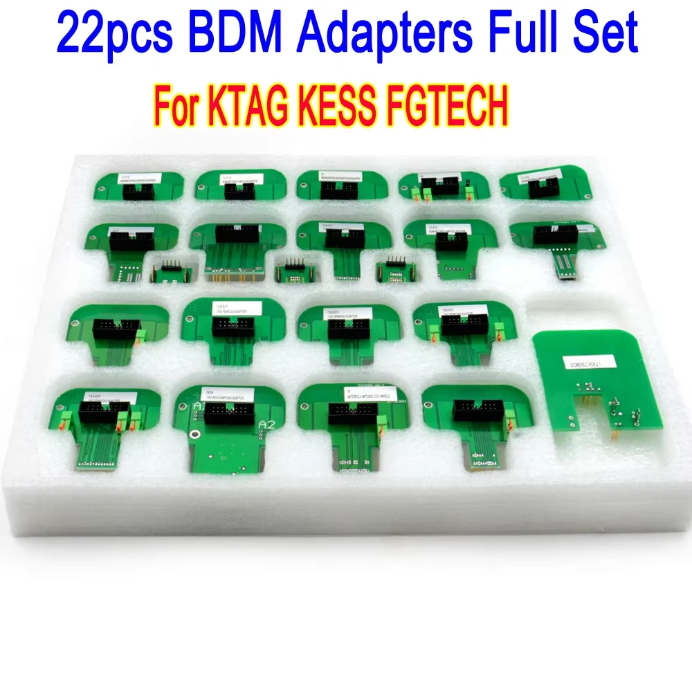 

22pcs BDM Adapters Full Set BDM Frame For KTAG For KESS For FGTECH For BDM100 ECU Chip Tuning Tool LED Probe