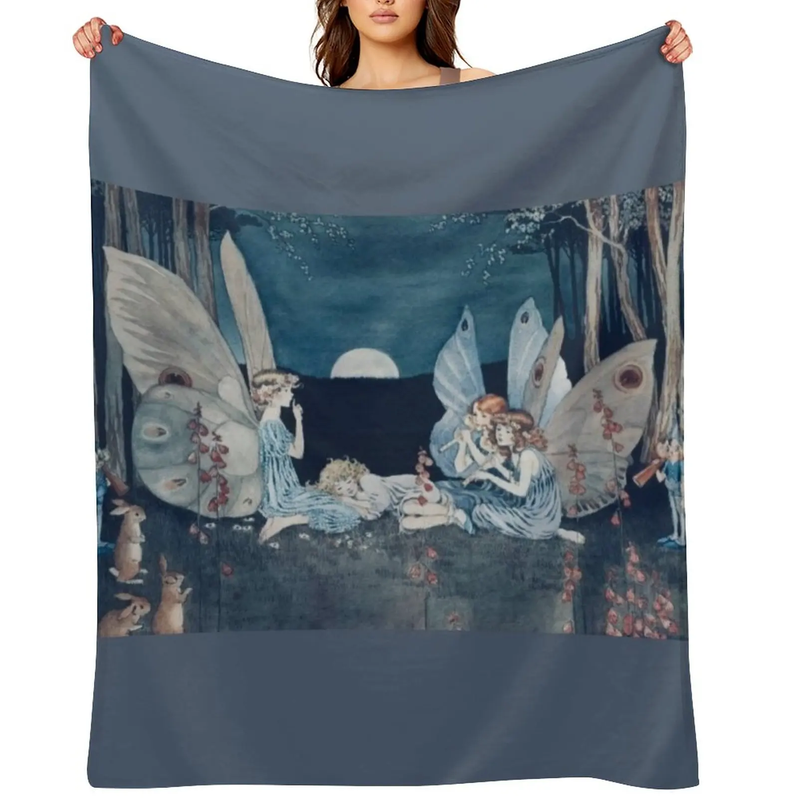 

“Lullaby and Goodnight” by Ida Rentoul Outhwaite Throw Blanket Thins valentine gift ideas Blankets For Sofas Summer Blankets