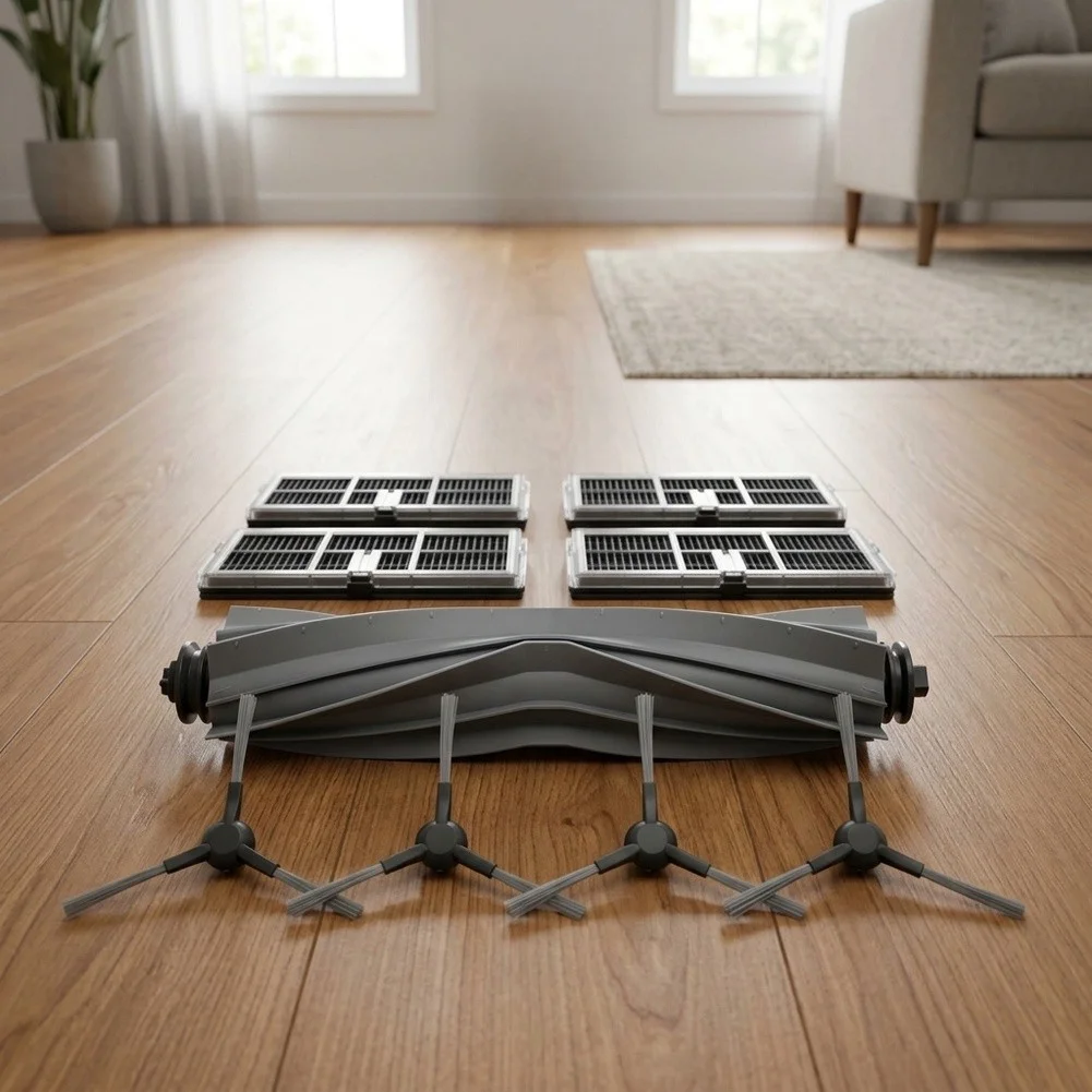 Main Brush Side Brushes and Filter Kit Designed Specifically for Dreame For Mova E30Ultra Robot Vacuum Cleaner