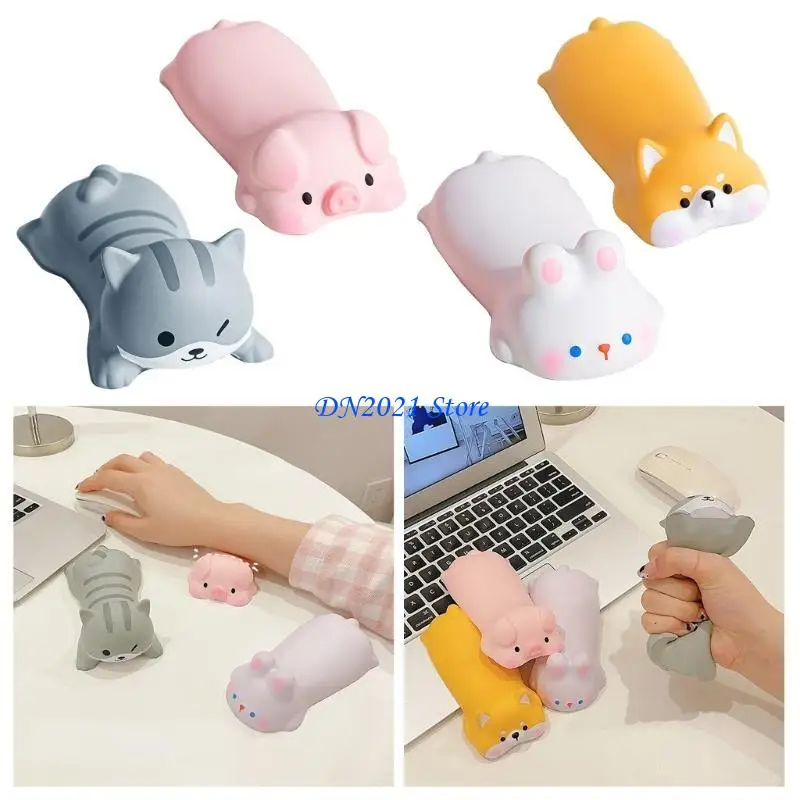 F3KE Cartoon Wrist Rest Pad for Mouse Pad Reduce Fatigue Soft and Comfortable