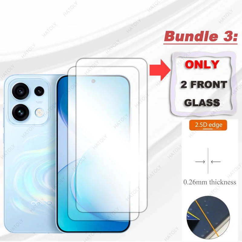 

For Oppo Reno16 Pro China Glass Screen Protector For Reno16 Pro 5G China Film HD Clear Protective Film Camera Lens Protector