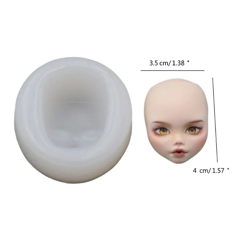 Elf Face Clay Molds Non Stick Easy to Demold Dolls Face Clay Molds for Elf Toy Epoxy Resinn Casting DIY Handmade Craft