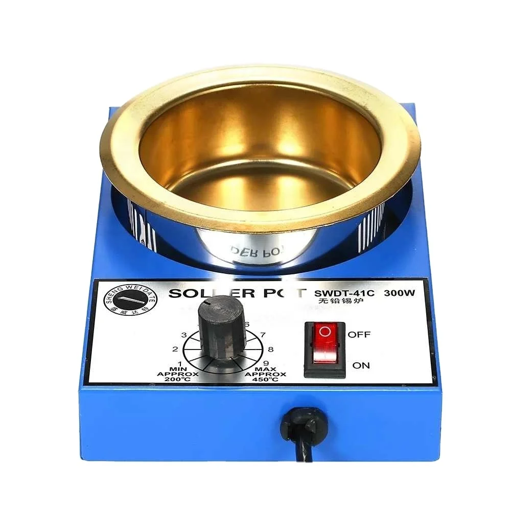 

220V Soldering Pot Tin Melting Furnace Thermoregulation Soldering Desoldering Bath 200~450 Centigrade Heating Equipment