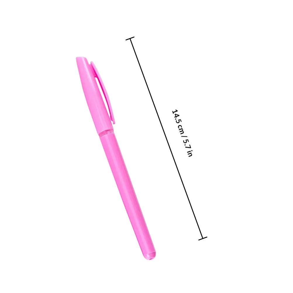 50Pcs Empty Pen Holders Transparent Plastic Ergonomic Pen Rods Comfortable Grip Students Stationery School Supplies