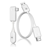 USB C to HDMI-compatible Wireless Transmitter & Receiver 30m 1080P Extender Streaming Video from Phone/Laptop to Projector/HDTV