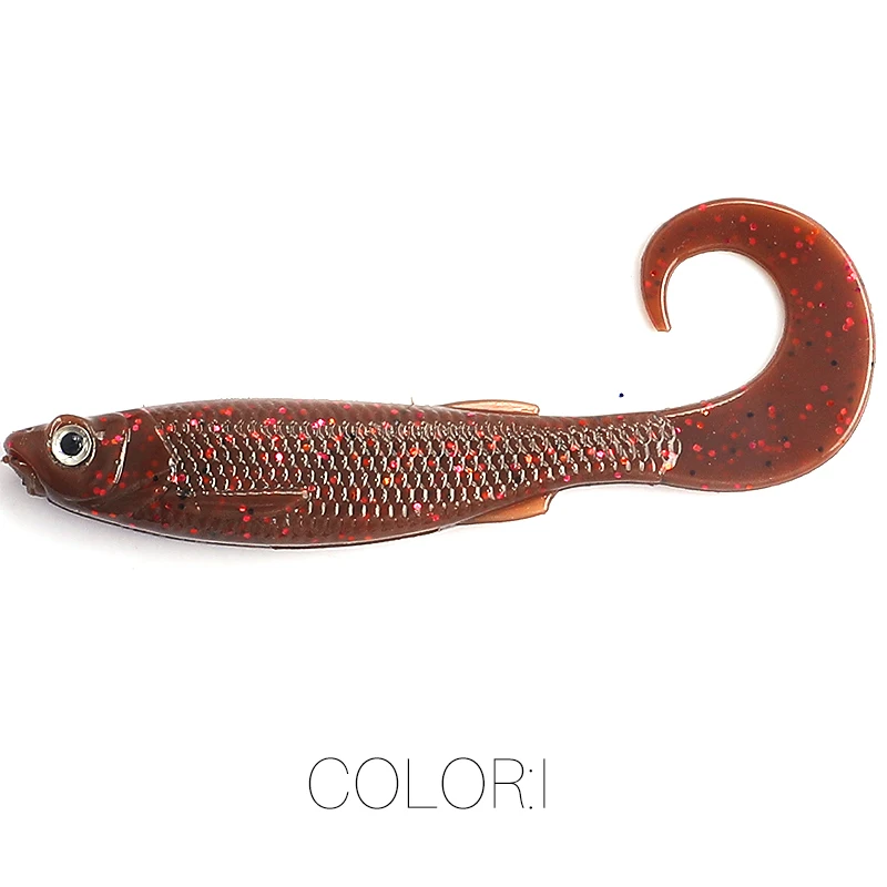 2023 Supercontinent Swimbait Shad T-Tail Luya Weichköder 5 cm/6,5 cm Hechtschleifer Raubtier Angeln 3D-Augen Weicher Köder Angelköder