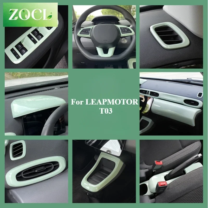 New For LEAPMOTOR T03 Central Control Steering Wheel Out of Trend Car Sticker Small Fresh Special Interior Modification Accessor