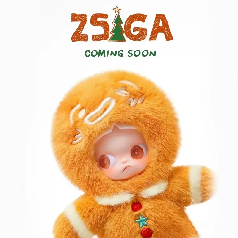 

POPMART Zsiga Desirable and Gingerbread Man 1/8 Action Figure Trendy Cute Toy Surprise Collection Graduation Commemoration Gift