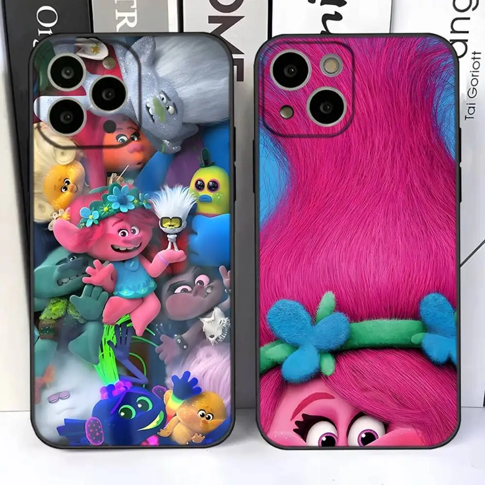 

Cartoon T-Trolls Phone Case For iPhone 17,16,15,14,13,12,11 Plus,Pro,Max,Air,XR,XS,X,7,8 SE,Mini Silicone Soft