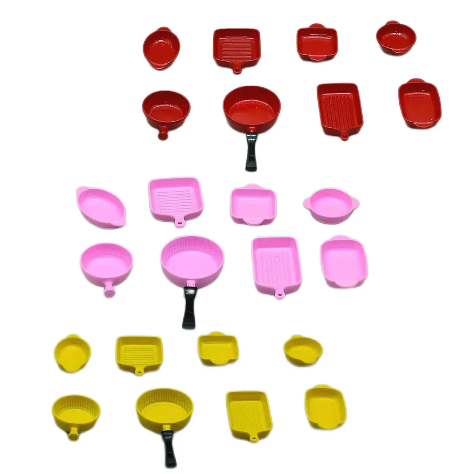 Alloy Dollhouse Kitchen Dish Set Miniature Tableware Bowls and Cups 1 12 Scale Accessories for Doll House Decor