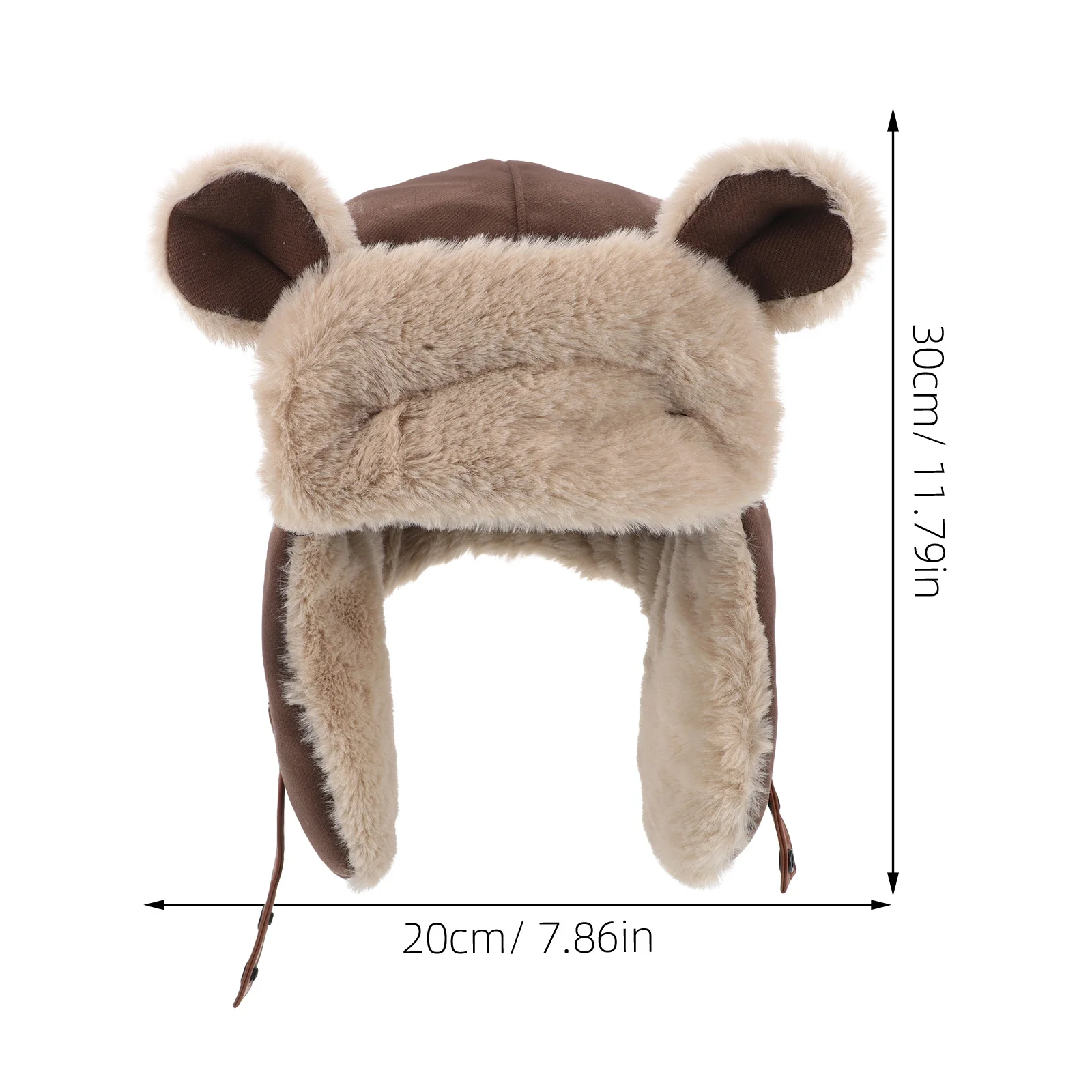 لطيف الدب إيرفلاب قبعة سميكة قبعة الشتاء الدافئة للرجال النساء التزلج المشي لمسافات طويلة ركوب يندبروف الحرارية القبعات في الهواء الطلق #5