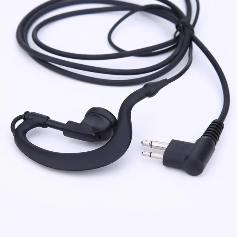 2 Pin Acoustic Tube Earpiece With Remote Microphone PTT Headset For Motorola Radios GP88 GP300 CLS1110 Walkie Talkie Portable