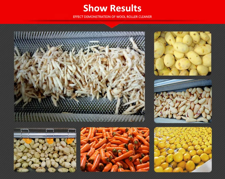 Коммерческая машина для мытья фруктов и овощей, машина для очистки картофеля, имбиря, моркови, лука, морепродуктов, роликовая щетка, машина для очистки и пилинга