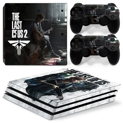 우리의 마지막 부분 2 PS4 Pro 스킨 스티커 데칼 커버 보호대 콘솔 및 컨트롤러 스킨 비닐