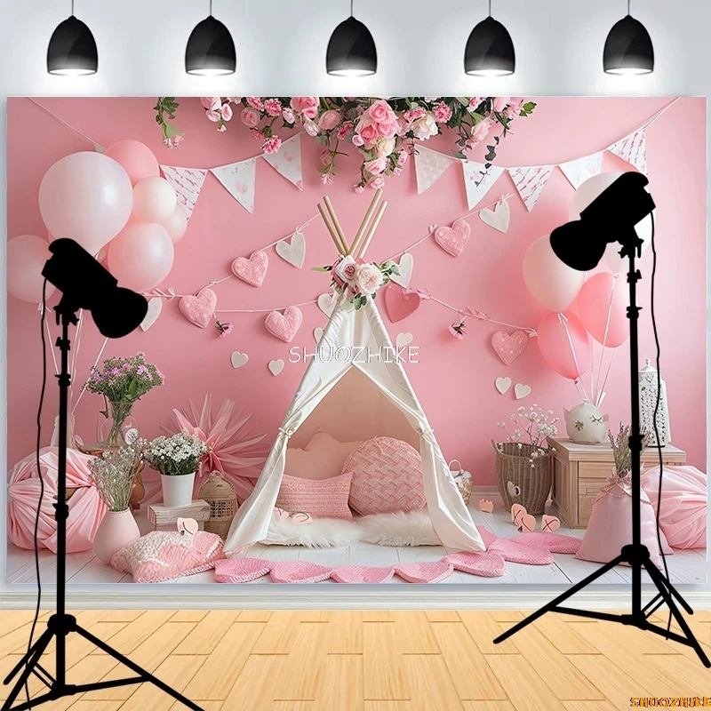 Воздушный шар с днем рождения фон для фотосъемки футбол цветочная арка ракета футбол детская вечеринка морковь фоны FB-07