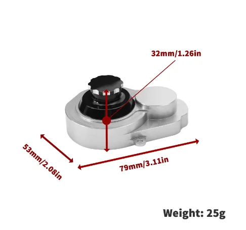 Metal Transmission Gearbox Shell for 1/10 Slash 2WD Rustler Stampede Bandit 2WD VXL RC Car Upgrade Parts