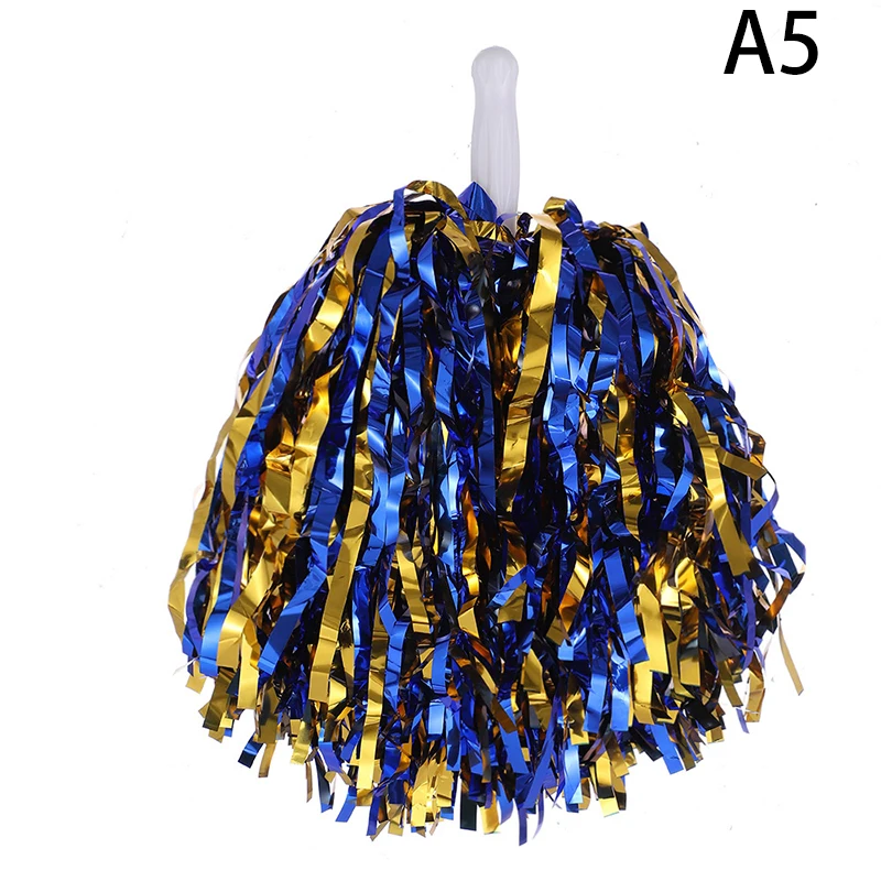 VGEBY 2 Pompones De Porrista En 8 Colores – Ligeros, Con Mango Antideslizante, Ideales Para Animación, Fiestas Y Actuaciones