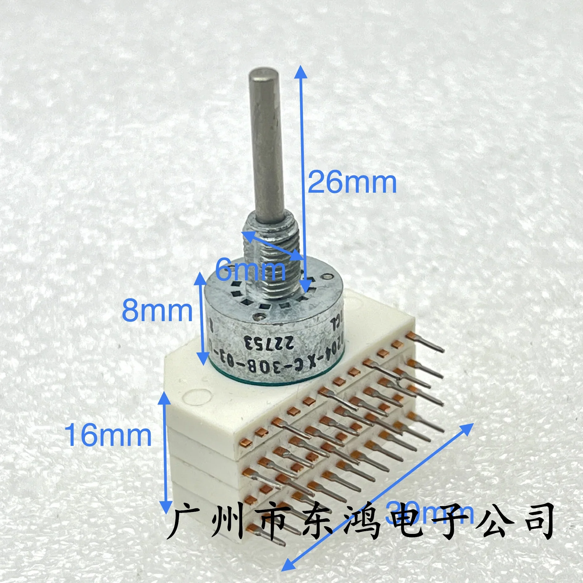 

1 PCS USA imported rotary band switch 4 knives 12 gears 2 layer 0240-XC-30B-03-UPJ-AR160