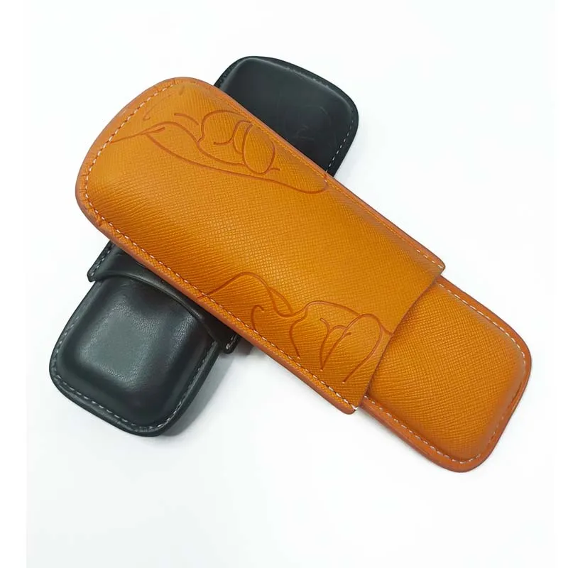 Mini Two Short Holster Storage Bag Holsters for Cigar, Cigar Holder, Travel Humidor Leather Cigar Case ,cigar accessory