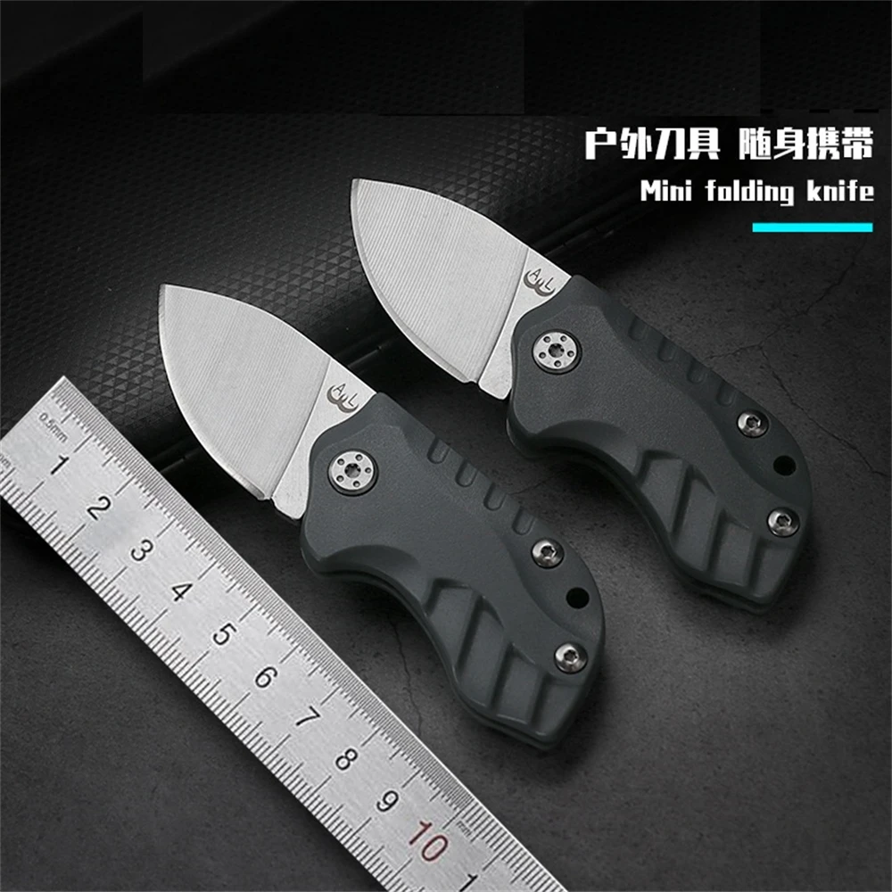 Outdoor Tactical Folding Knife 5CR15 Blade  Edc Self Defense Hunting Pocket Knives Keychain knife