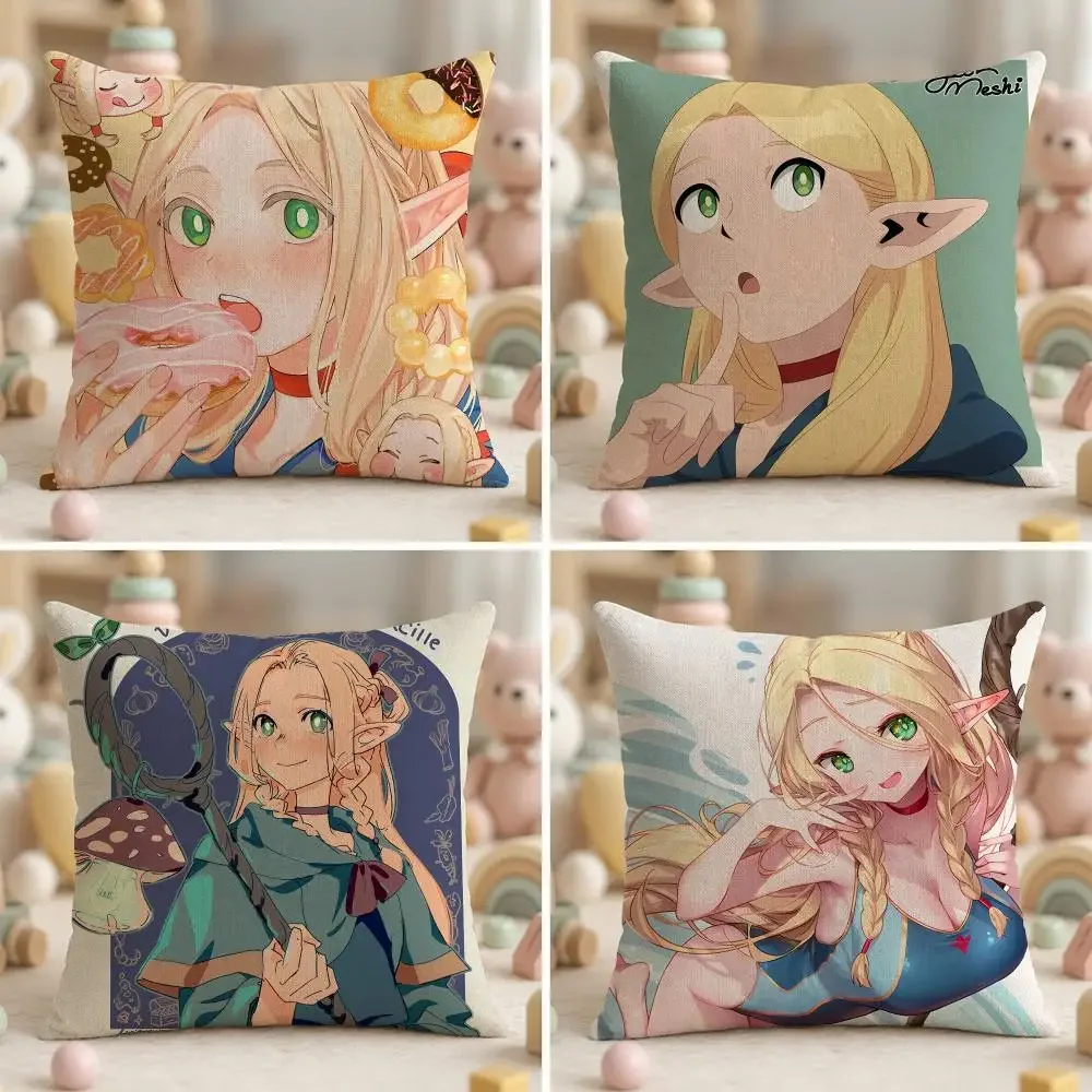 Marcille Donato Delicious in Dungeon Cushion Cover Soft Plush Fabric Double-Sided Printed Pillowcase for All Seasons Home Decor