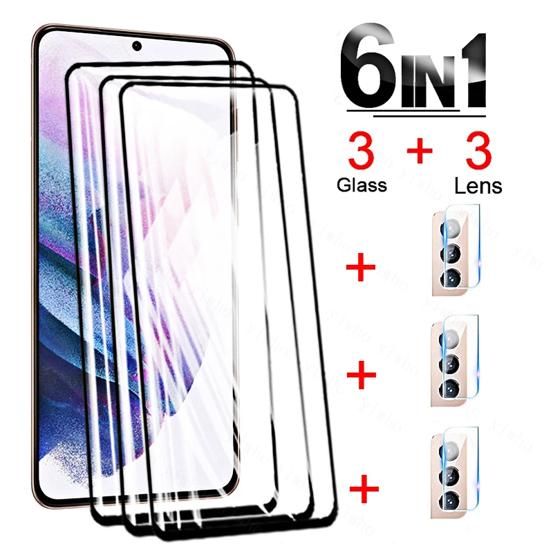 

Закаленное защитное стекло для Samsung Galaxy S21 Plus, защитные пленки для экрана Samsun s20 S21 S 21 FE s21 + пленка для объектива камеры S21Plus