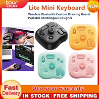 TourBox Lite Mini Keyboard Wireless Bluetooth Custom Drawing Board Portable Multilingual Designer Keyboards Keypad【New 2025】