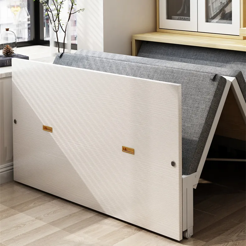 إطار سرير قيلولة حديدي قابل للطي سهل التحكم مع آلية طاولة حائط غير مرئية