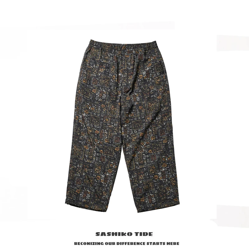 

Loose Fit Printed Suit Set y Casual Wear Long Pants Straight Leg Westwear Youthful Energy Sle All Seasons Use