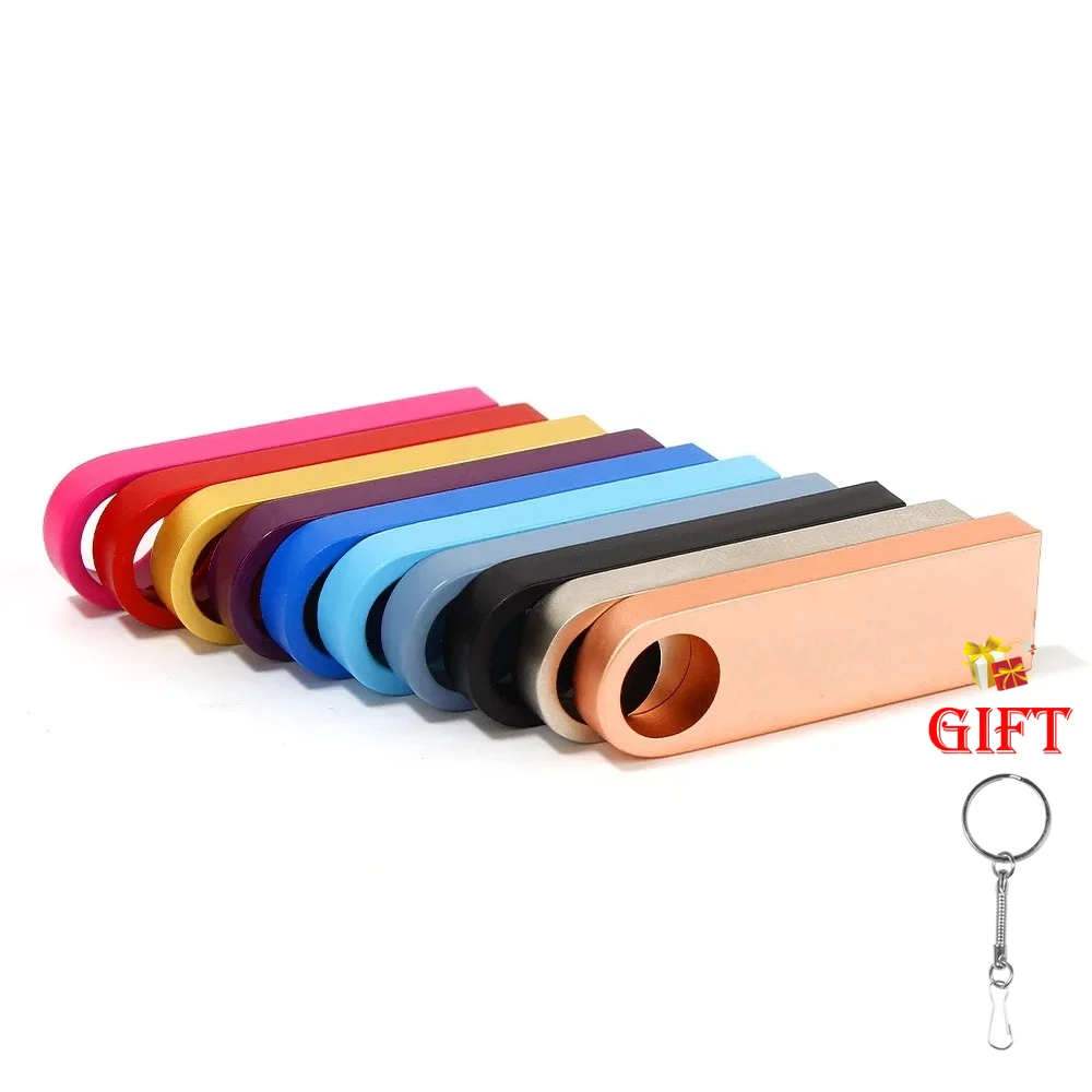 

Metal USB 2.0 Flash Drive 64GB Pendrive16GB High Speed Waterproof Pen Drive 128GB Memory Stick Gifts Key Chain 4GB 8GB 16GB