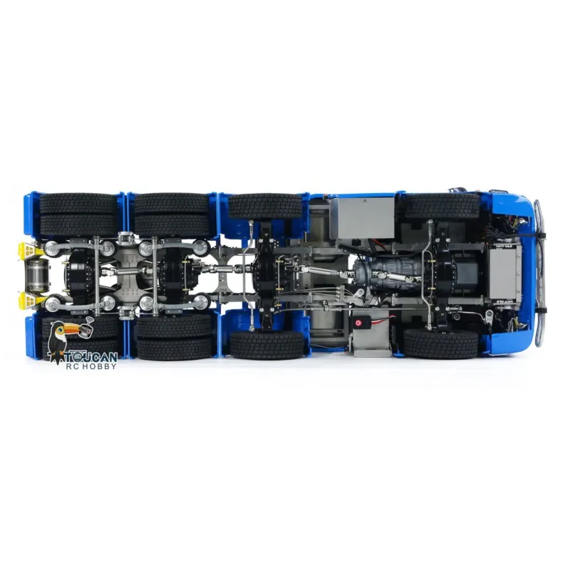 Nuovo 770S 1/14 8x8 RC Trattore Camion Telaio In Metallo FAI DA TE Camion di Controllo Remoto ST8 Batteria Luce Suono Fumo Finito Auto Veicolo