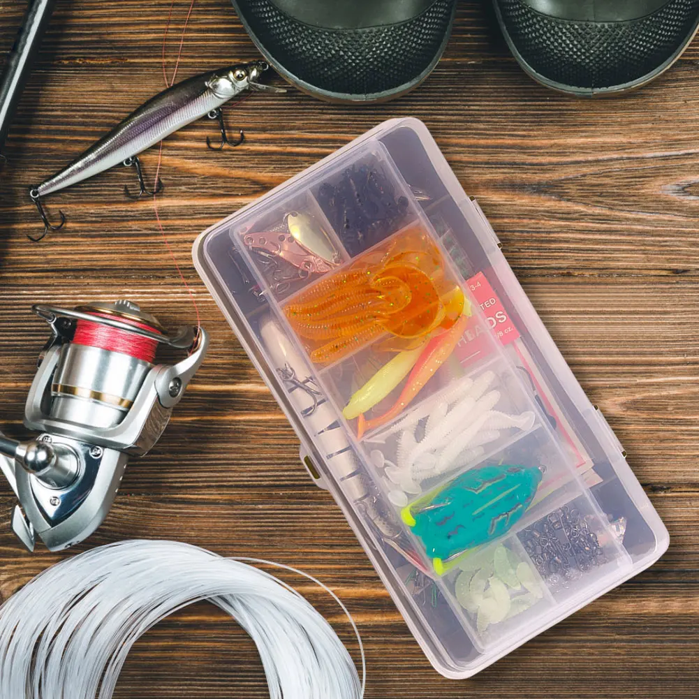 

Набор рыболовных приманок: мягкие и жесткие приманки, крючки, вертлюги с коробкой для снастей для ловли баса, щуки, крэнкбейты и аксессуары для оснастки.