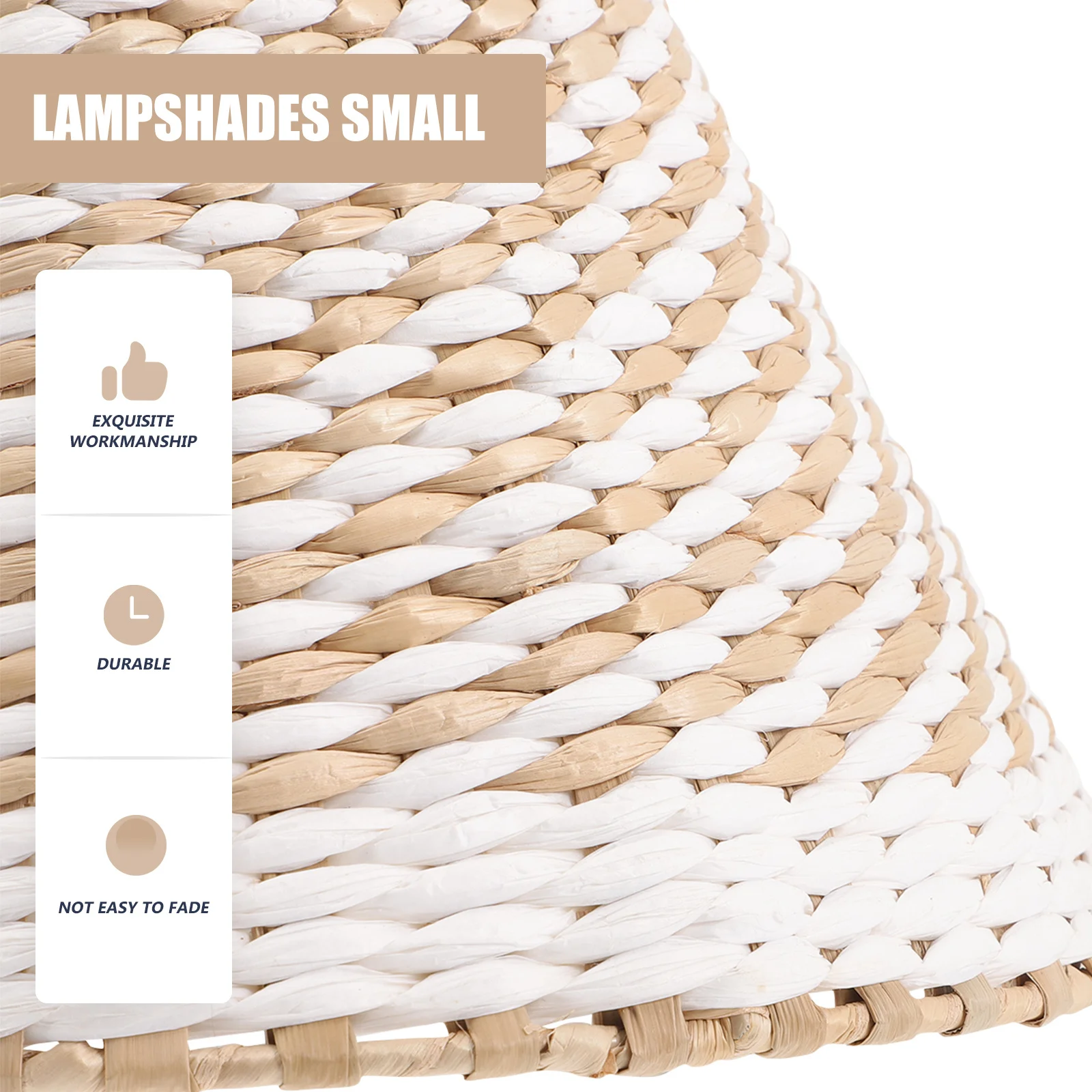 

Woven Lamp Shade Sturdy Decorative Cover for Floor Table Lamp Bedroom Living Room Office Woven Lampshade