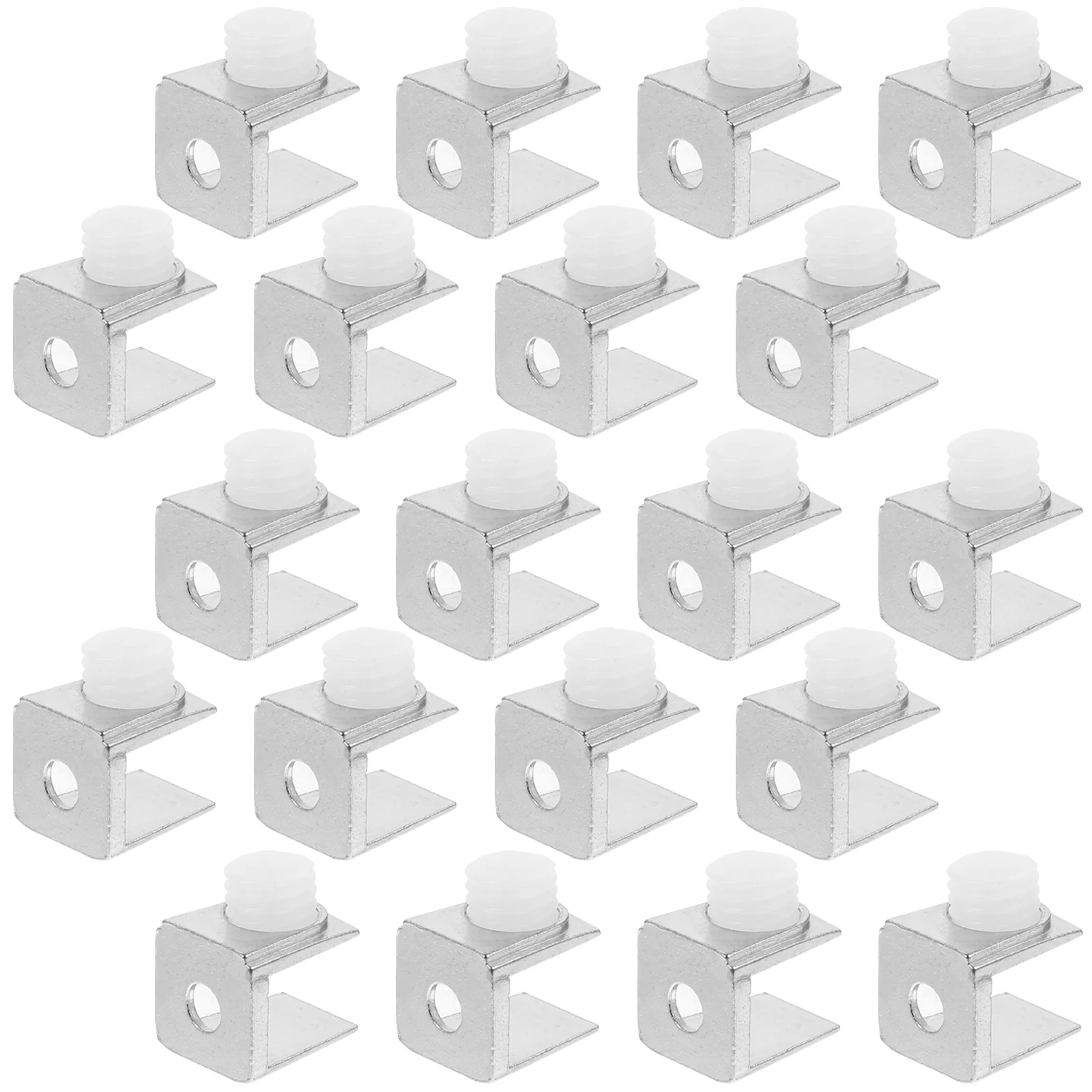 Glass Pallet Clip Mirror Hangers Heavy Duty Mount Stair Railing Retainer Clips for Cabinet Doors Holder