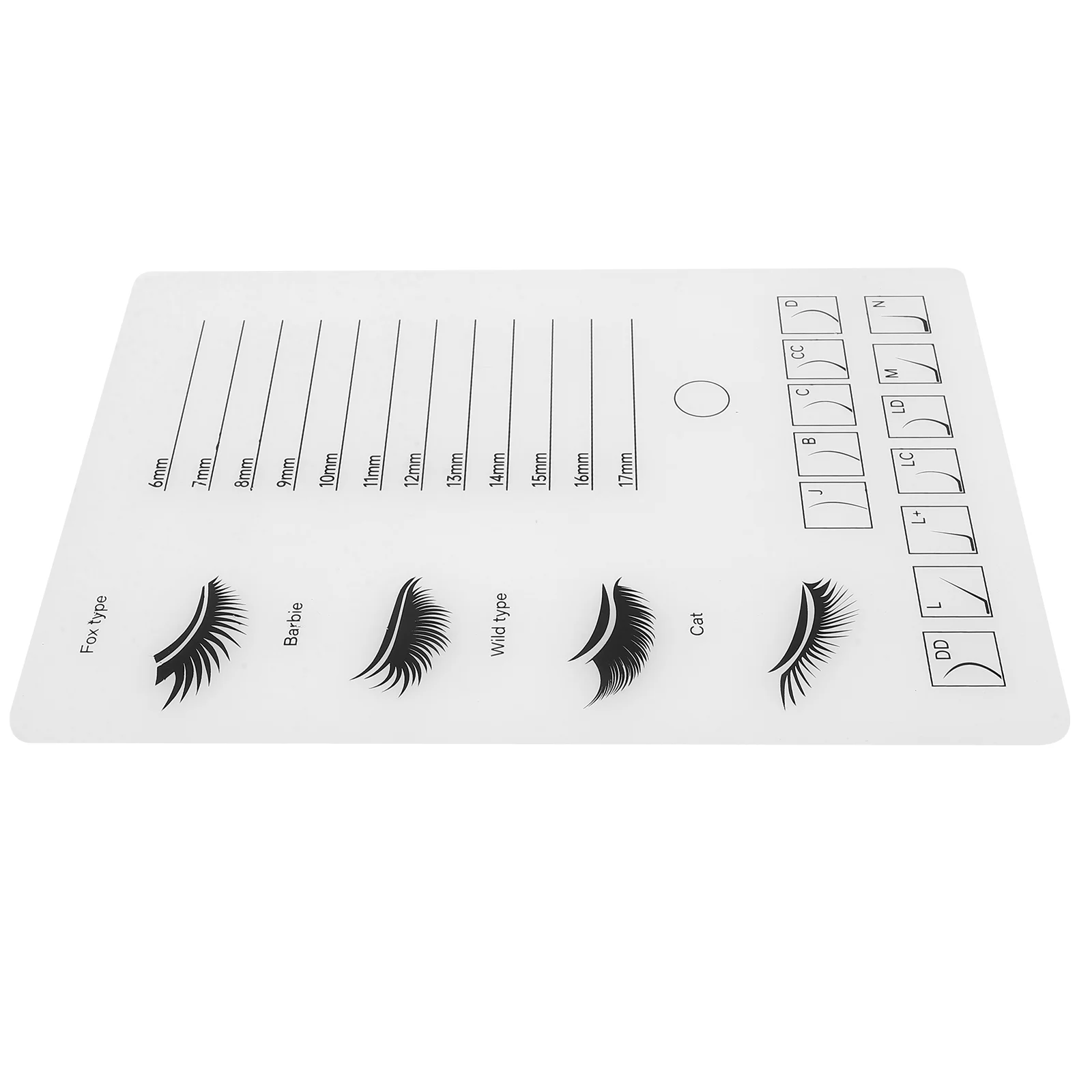 Planche de greffe de faux cils en acrylique, outil de support de cils, accessoires essentiels, évaluation, palette pour extensions