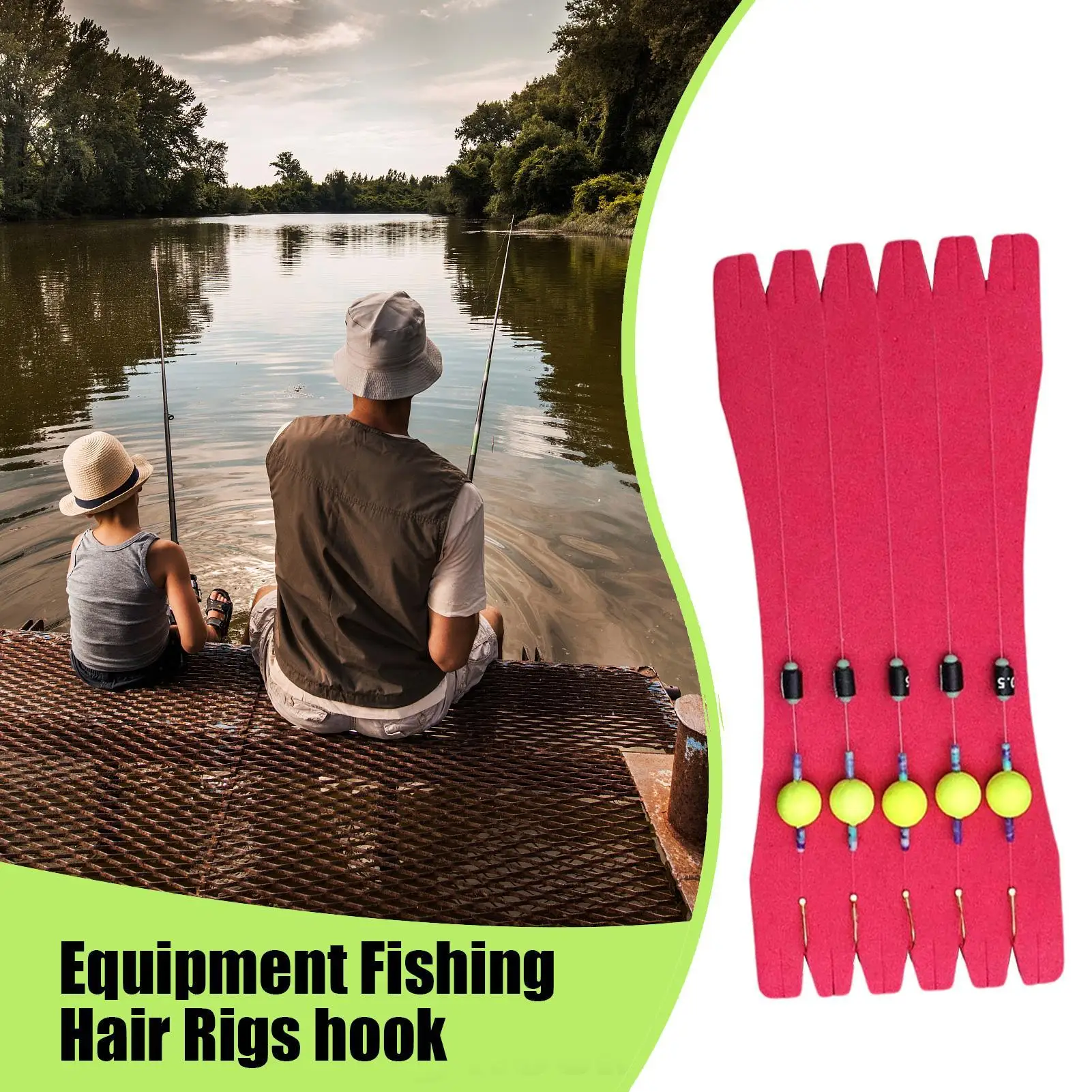 

Carp Fishing Rig Swivel Braide Carp Fishing Kit Elastic Hooks Precision Fish Equipment for Sea Freshwater Saltwater River