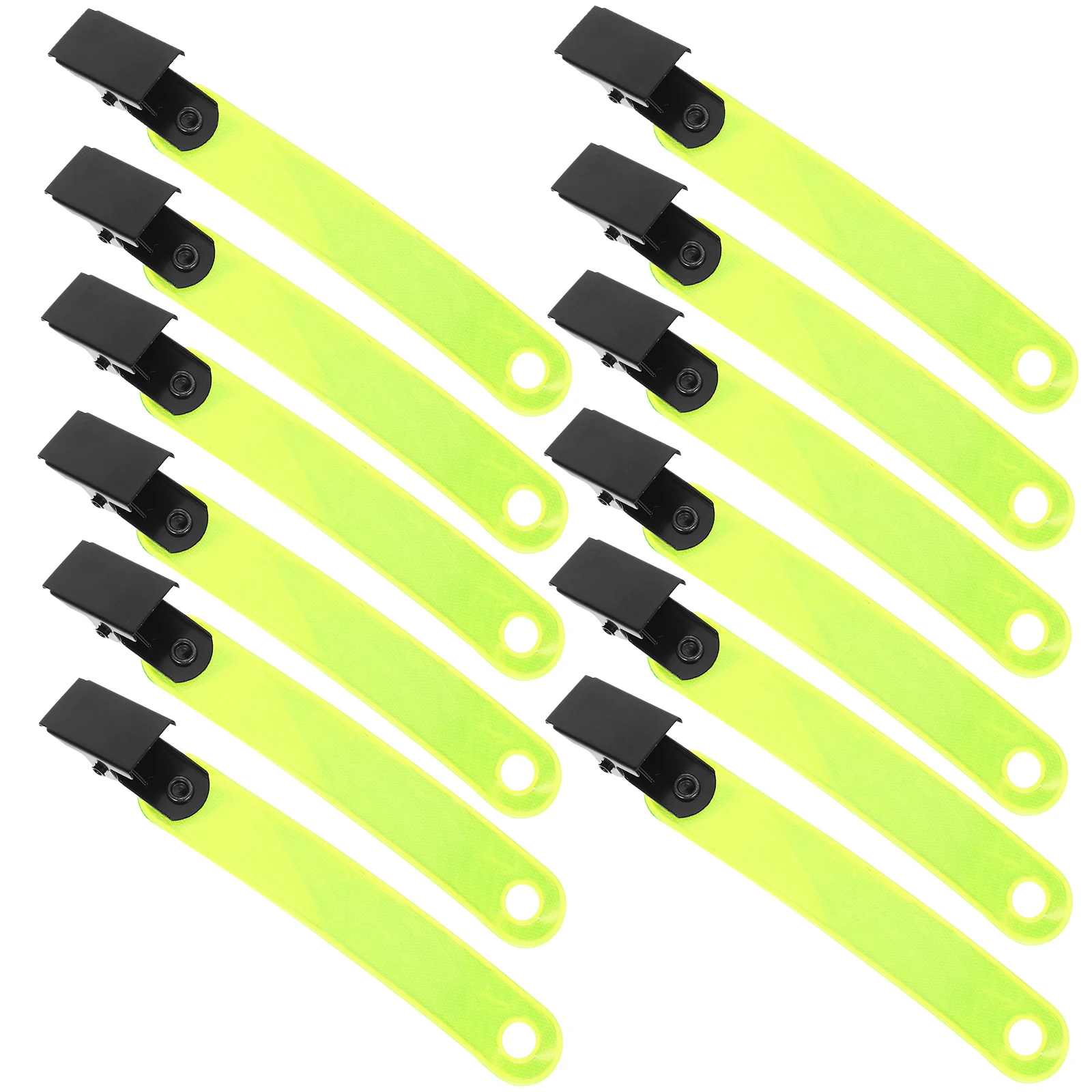 

24pcs Fluorescent Band Clips PVC Tree Markers Glow Hunting Accessories Camping Trail Markers Reflective Outdoor Gear