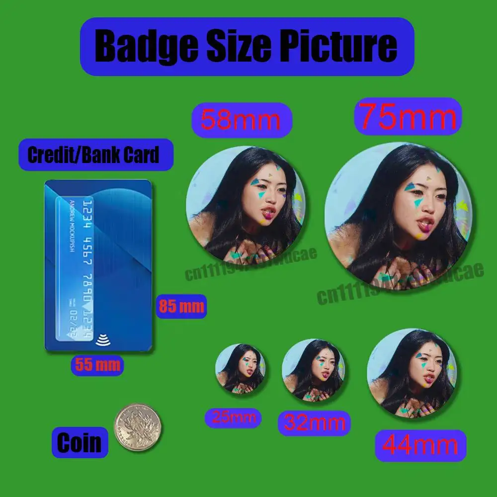 For B-Beabadoobee This Is How Tomorrow Moves Badge Cover Custom Pin Insignia Emblem Round Button 58mm 44mm Laser Film