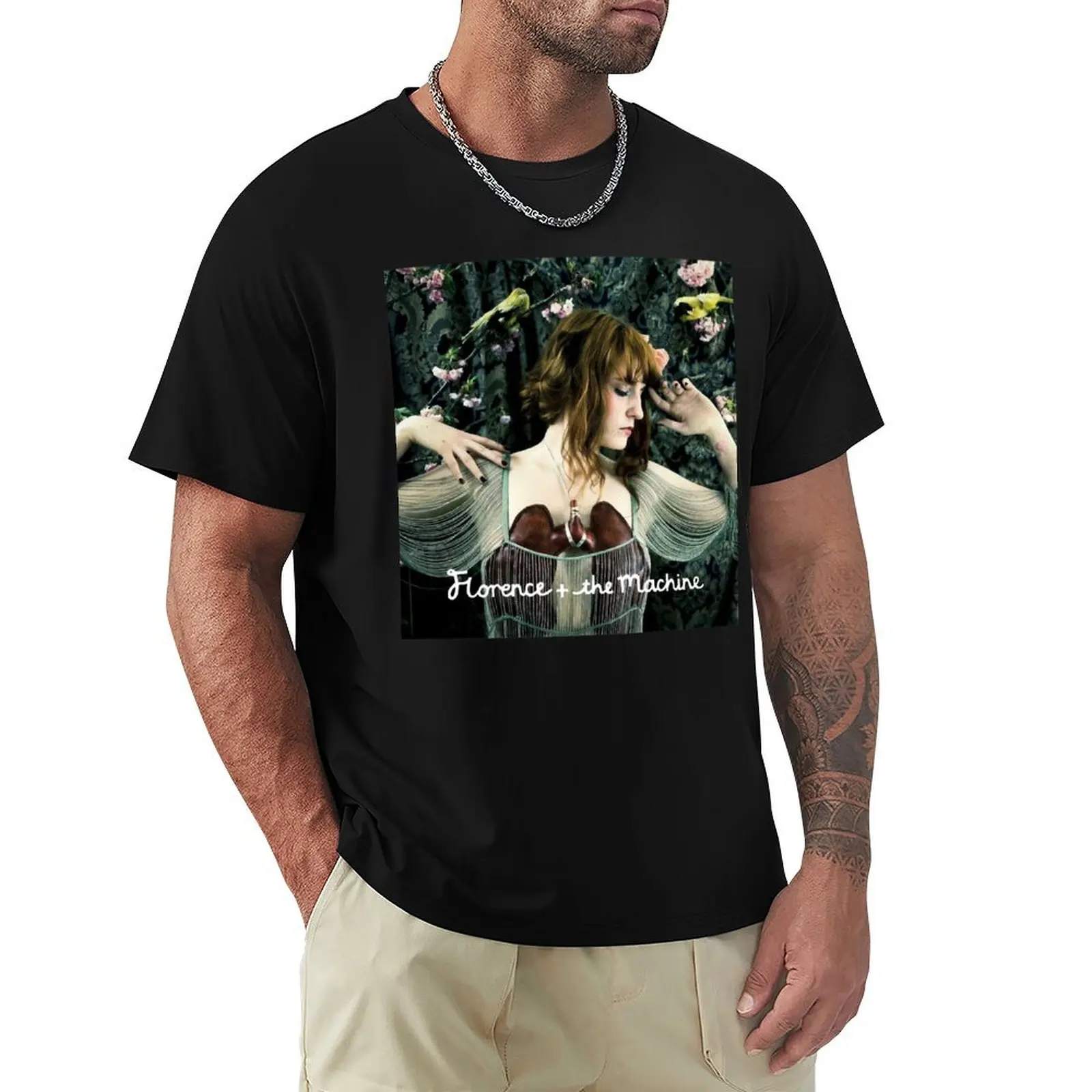 

Poster Florence Graphic Picture T-Shirt blue lock Louboutins mens graphic t-shirts hip hop