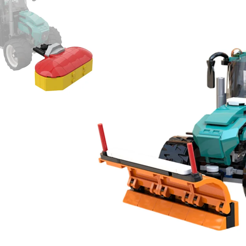 

Moc City Tractor Expansion Pack MOC Building Blocks Farm Vehicle Upgrade Set for Collection and Display DIY Assembly Toys