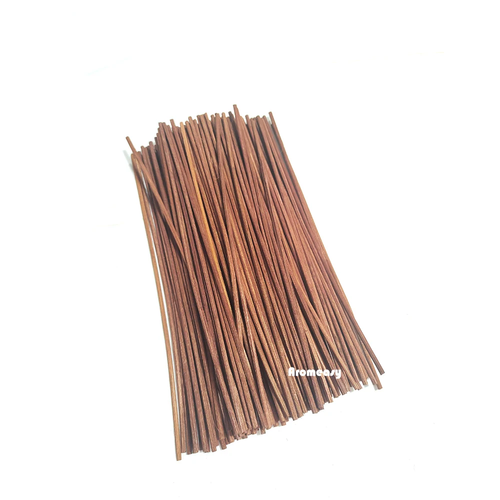 50pcs 22cmx3mm Brown Natural Rattan Sticks Essential oil Reed Diffuser Sticks for Air Freshener Home Fragrance Essential Oil