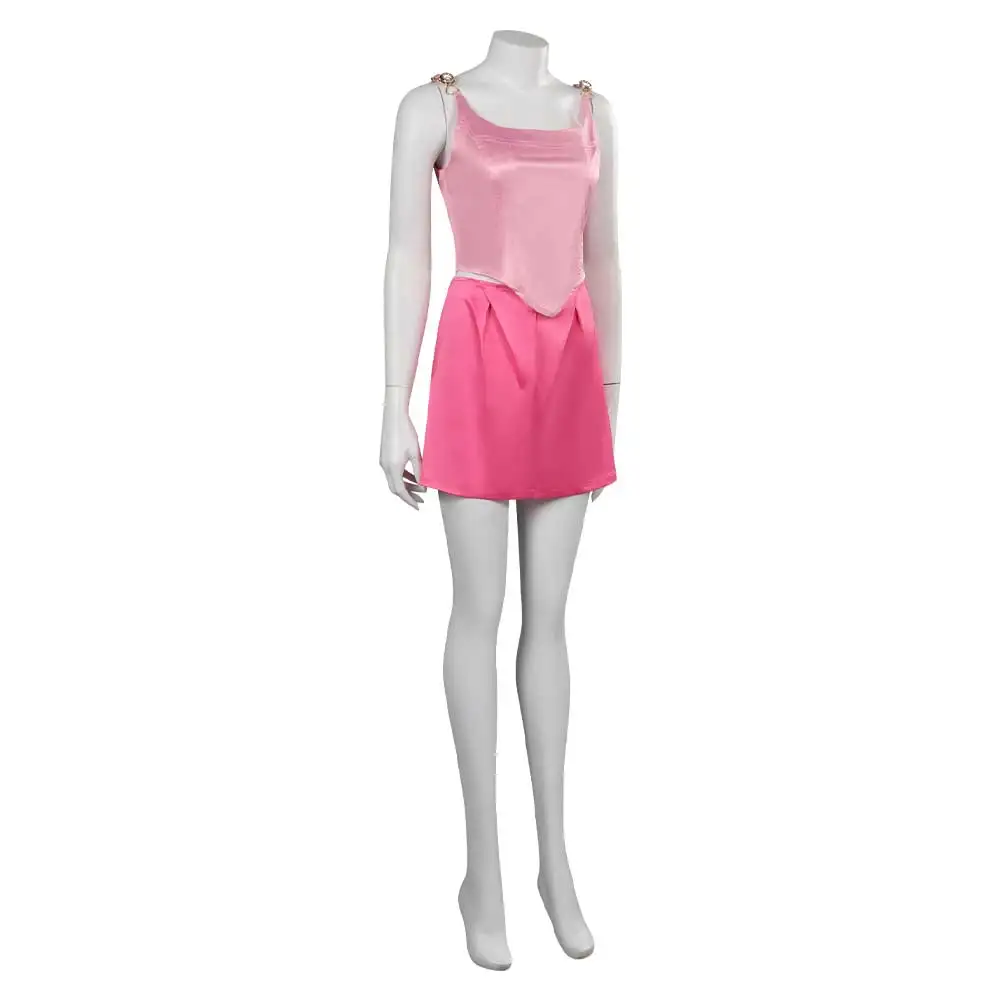 Margot fantasia cosplay para meninas adultas, saia rosa bonito tops, disfarce festa de carnaval de halloween fantasia tops