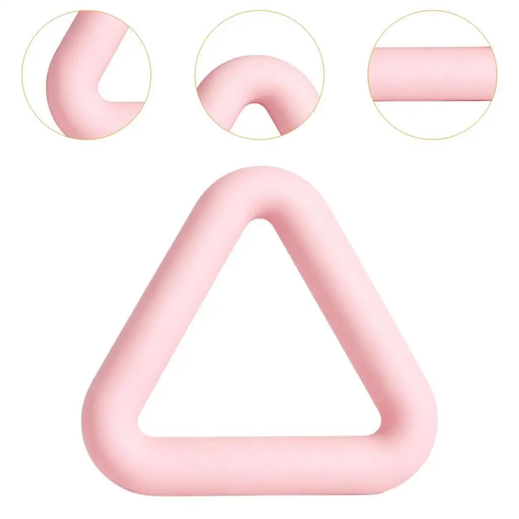 Silicone iron dumbbell, smooth surface, triangular, rounded corners, hollow