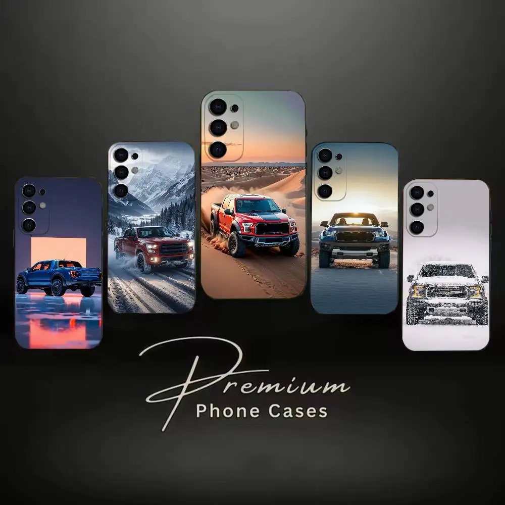F-150 Big Raptor pickup Phone Case Black Soft Case For Samsung S24,S23,S21,S22,S24,S30,S20Ultra Plus