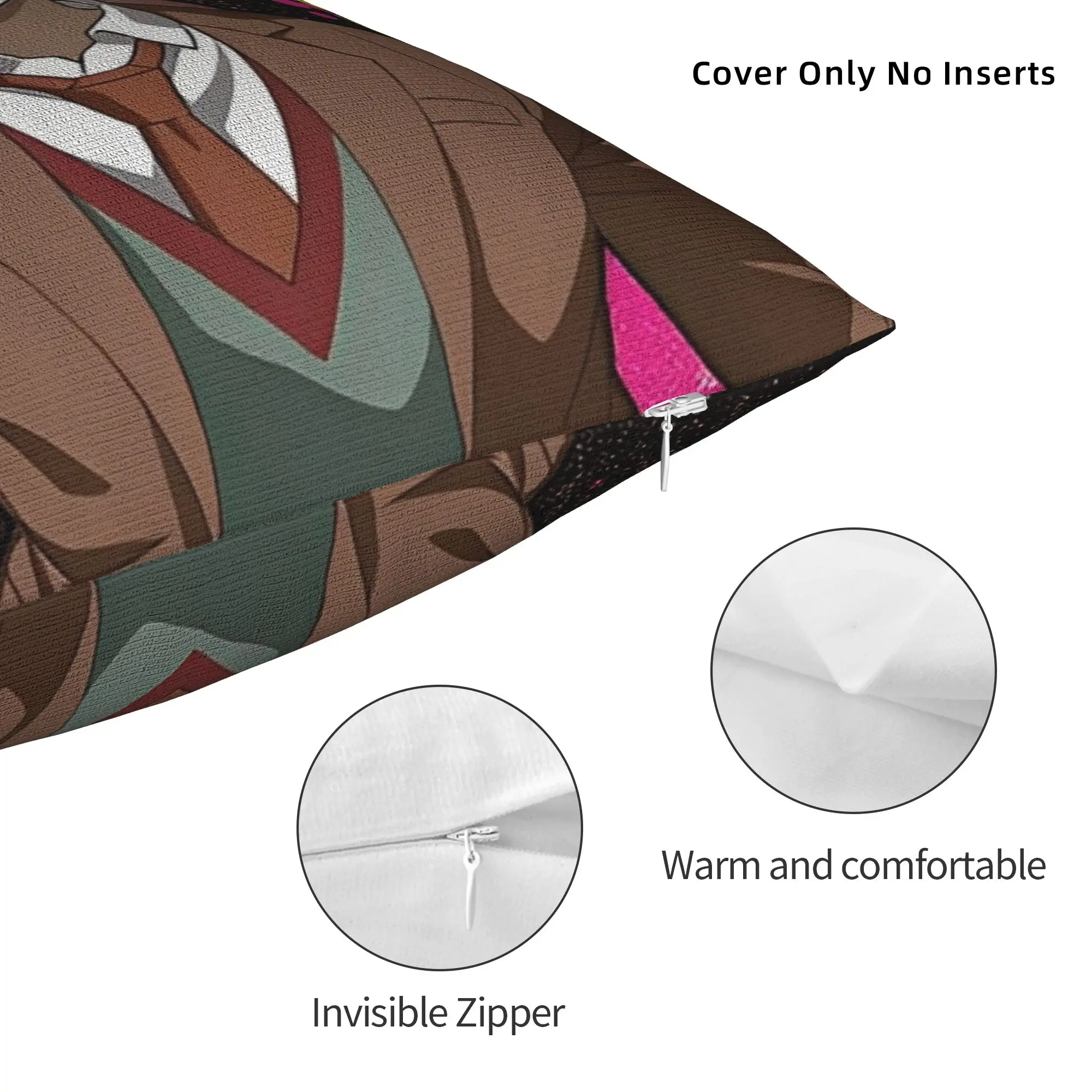 Printed Danganronpa Nagito Komaeda Pillowcase Polyester Cushion Cover Gift Game Anime Throw Pillow Case Cover Home Zippered