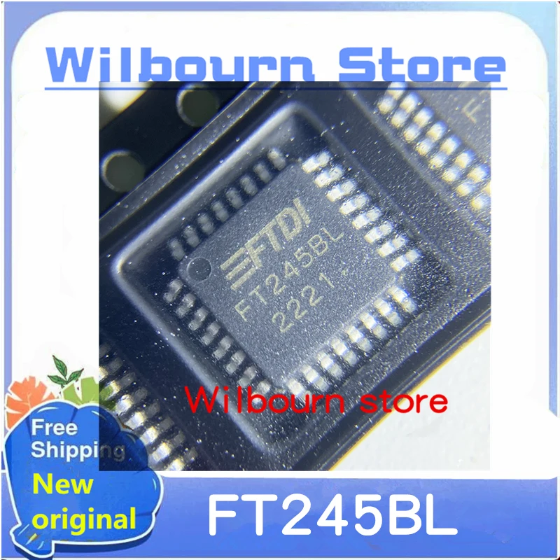 1PCS/LOT 100% new FT245BL FT245BL-REEL  LQFP32 USB to serial port chip