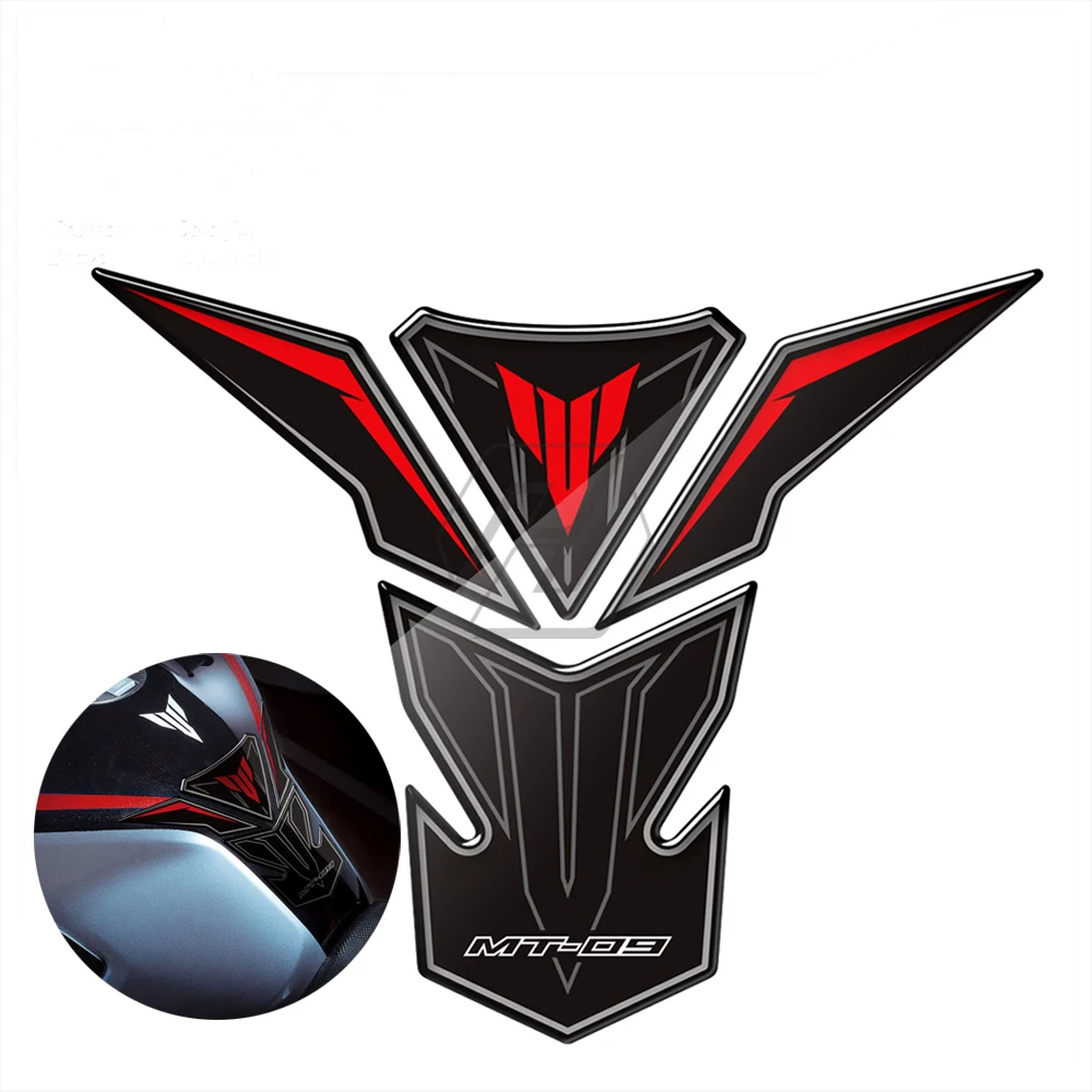 

For Yamaha MT-09 MT09 2013-2015 3D Resin Motorcycle Fuel Gas Tank Pad Protector Sticker