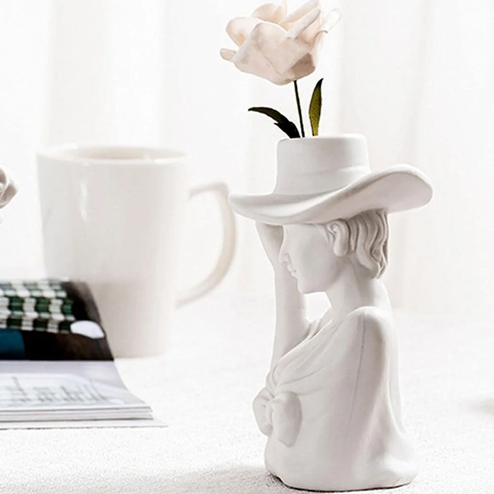 

Nordic Ceramic Flower Vase Creative Room Balcony Office Decoration Ceramic Vase Art Adornment