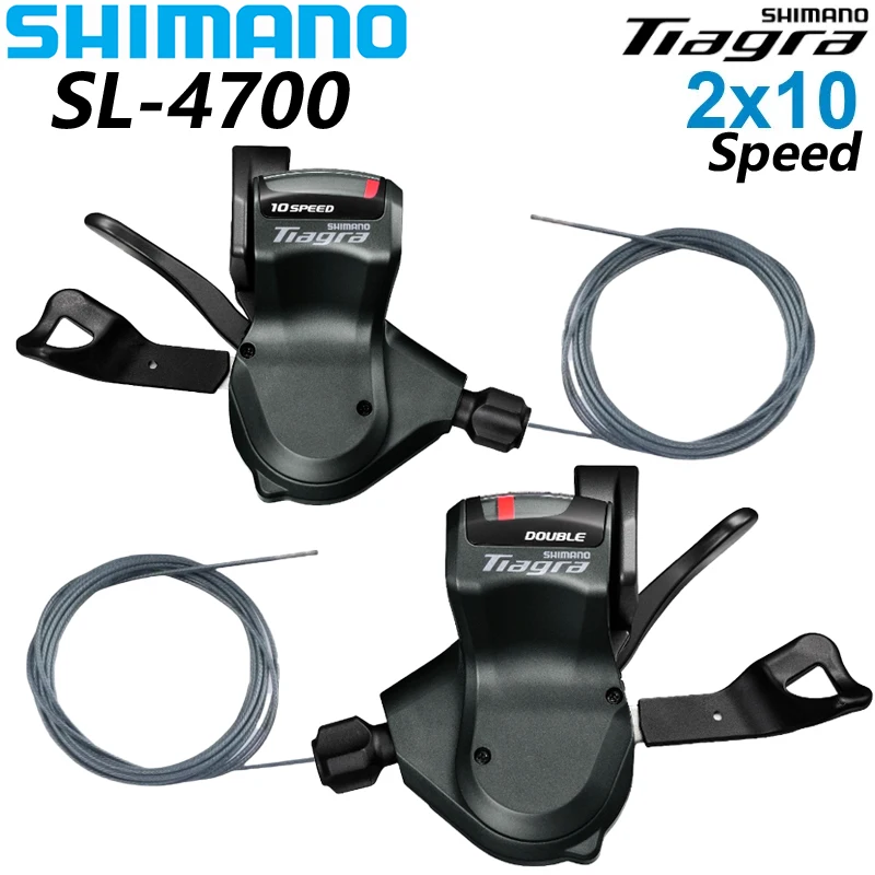 SHIMANO Tiagra SL 4700 2x10 Speed Shift Lever A Pair Left And Right SL 4700 Shift Lever Derailleurs Original Road Bike Parts